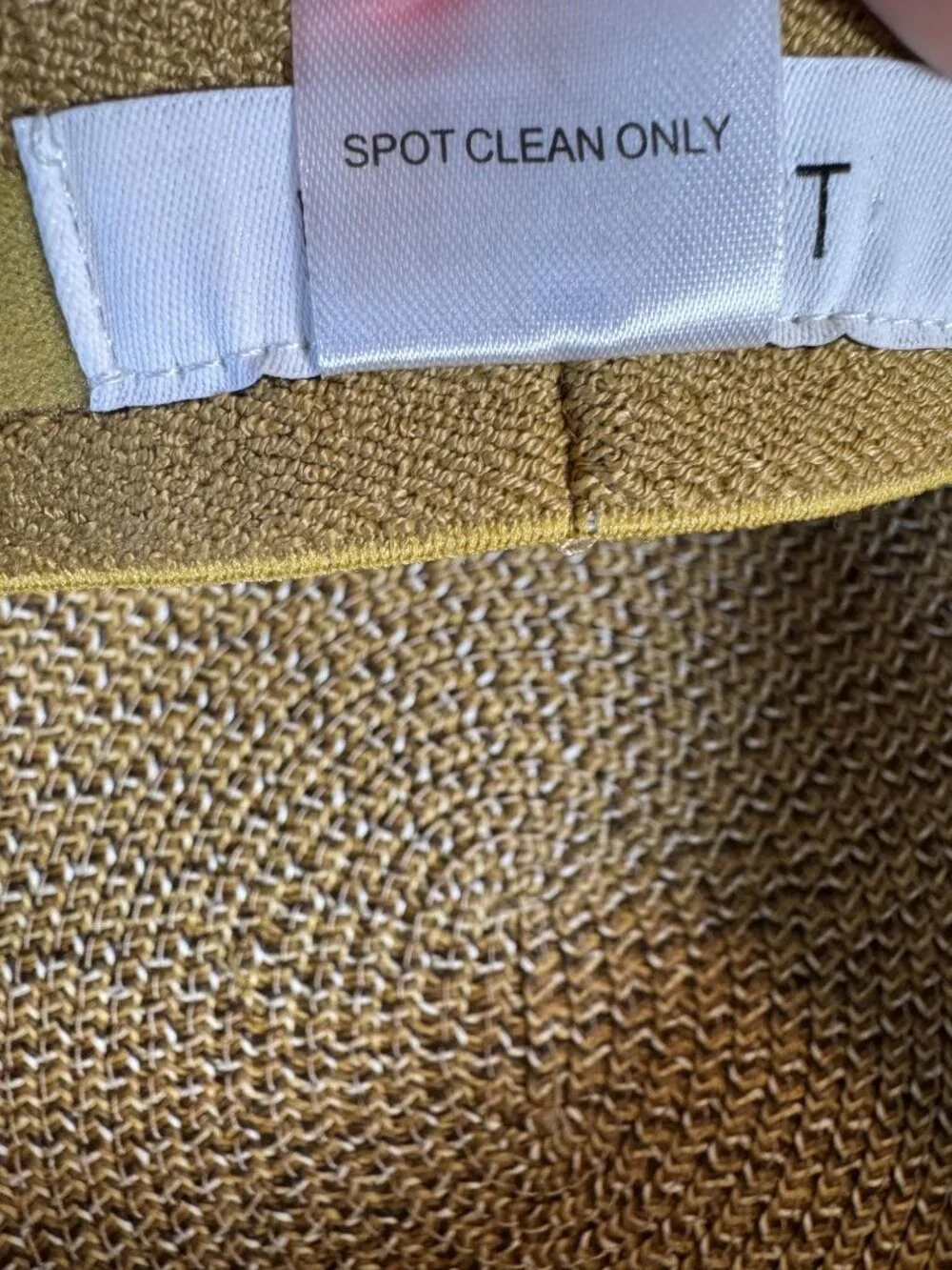 Nine West Woven Sun Hat Paper & Polyester One Size Gold/Brown